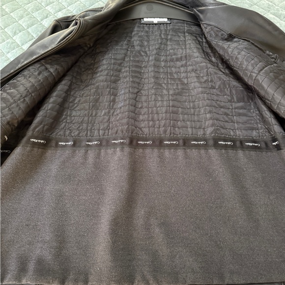 Men's Black Genuine Leather Jacket - Picture 5 of 8